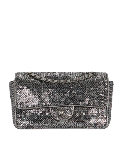 Chanel Sequin Classic Single Flap, front view